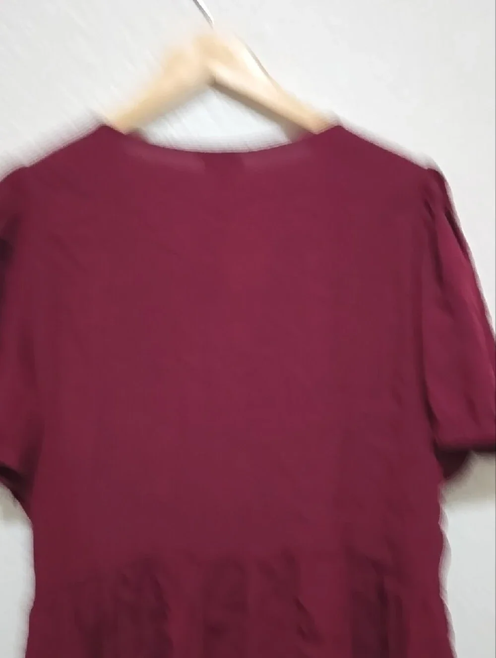 NWT J. Crew Burgundy Tie-Front Peplum Top